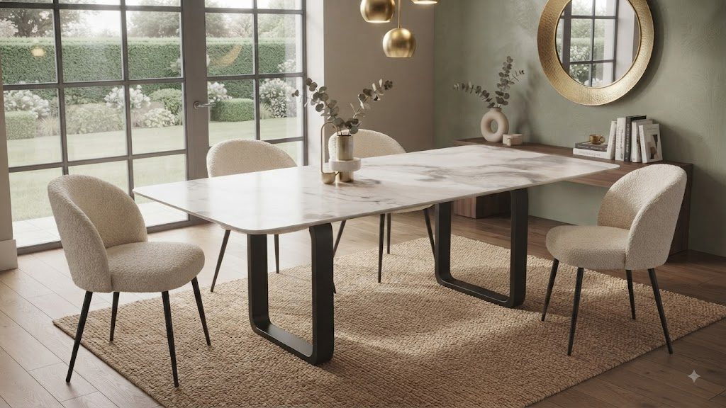 TONARA CASA - sintered stone dining table manufacturer China - TC-042 - OEM ODM furniture manufacturer Tianjin China