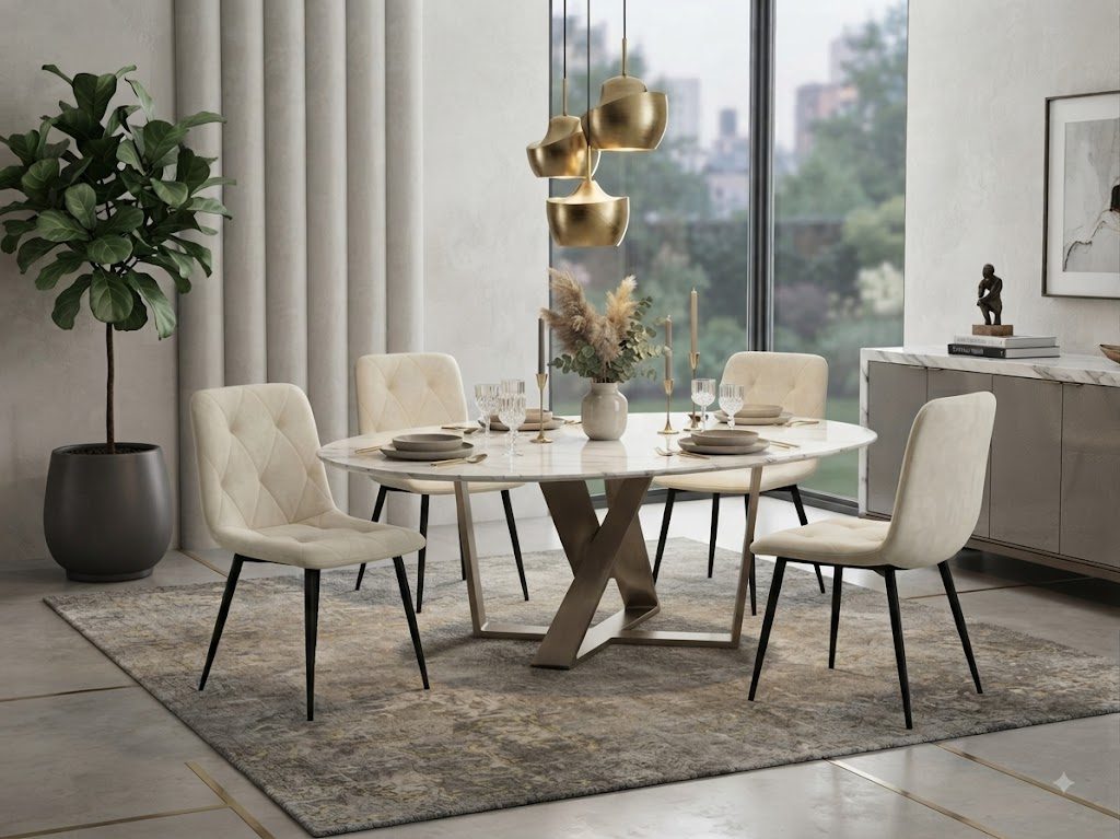 TONARA CASA - sintered stone dining table manufacturer China - TC-117 - OEM ODM furniture manufacturer Tianjin China